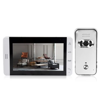 7'' TFT LCD Video Door Viewer Door Bell Touch Button Video Intercom Monitor Kit IR Night Vision Camera Door Bell Home Security
7'' TFT LCD Video Door Viewer Door Bell Touch Button Video Intercom Monitor Kit IR Night Vision Camera Door Bell Home Security