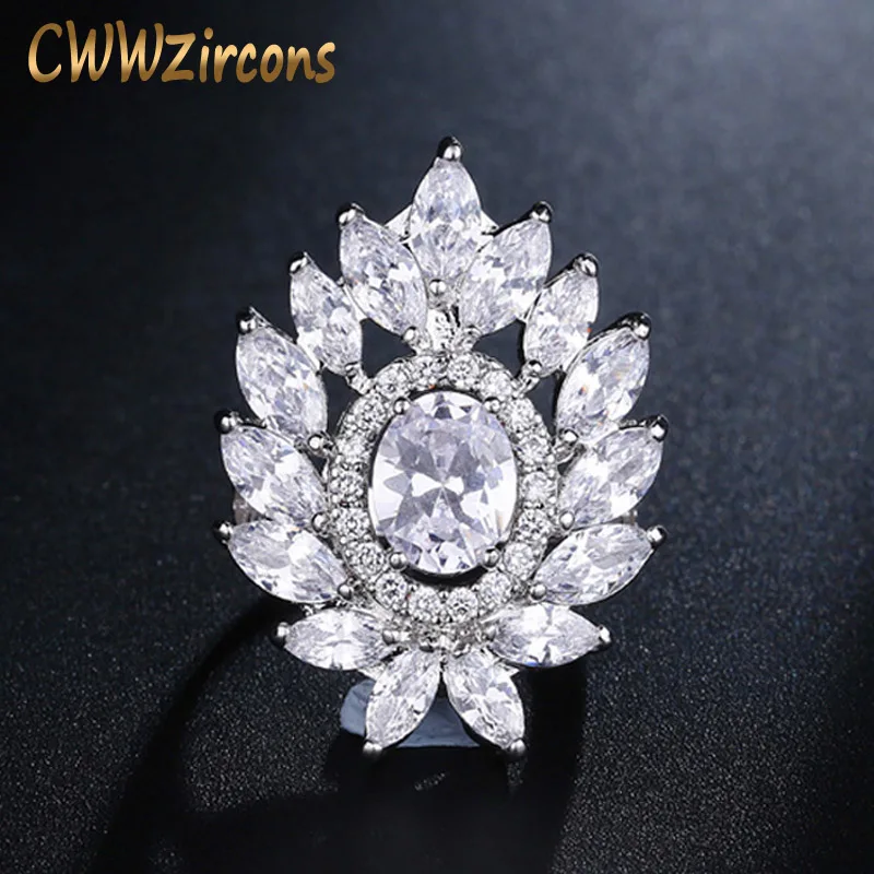 CWW Exclusive Women Party Costume Jewelry Marquise Cut Cubic Zirconia Big Cocktail Rings Adjustable Size R007
CWW Exclusive Women Party Costume Jewelry Marquise Cut Cubic Zirconia Big Cocktail Rings Adjustable Size R007