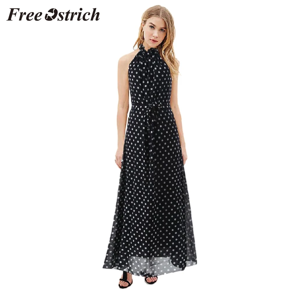 Free Ostrich 2019 Women Sleeveless Summer Dot Dress Boho Maxi Long Evening Party Dress Beach Sundress Elegant Lightweight Dress
Free Ostrich 2019 Women Sleeveless Summer Dot Dress Boho Maxi Long Evening Party Dress Beach Sundress Elegant Lightweight Dress