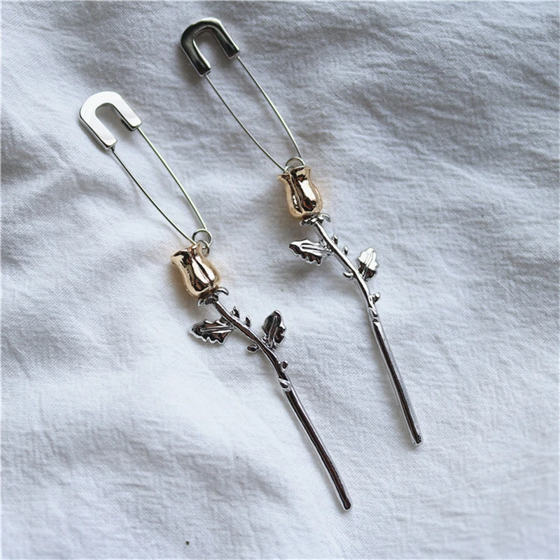 New Party Jewelry Cute Safety Pin Rose Flower Pendant Long Drop Dangle Earrings for Women Korean ZA Statement Brincos Wholesale
New Party Jewelry Cute Safety Pin Rose Flower Pendant Long Drop Dangle Earrings for Women Korean ZA Statement Brincos Wholesale