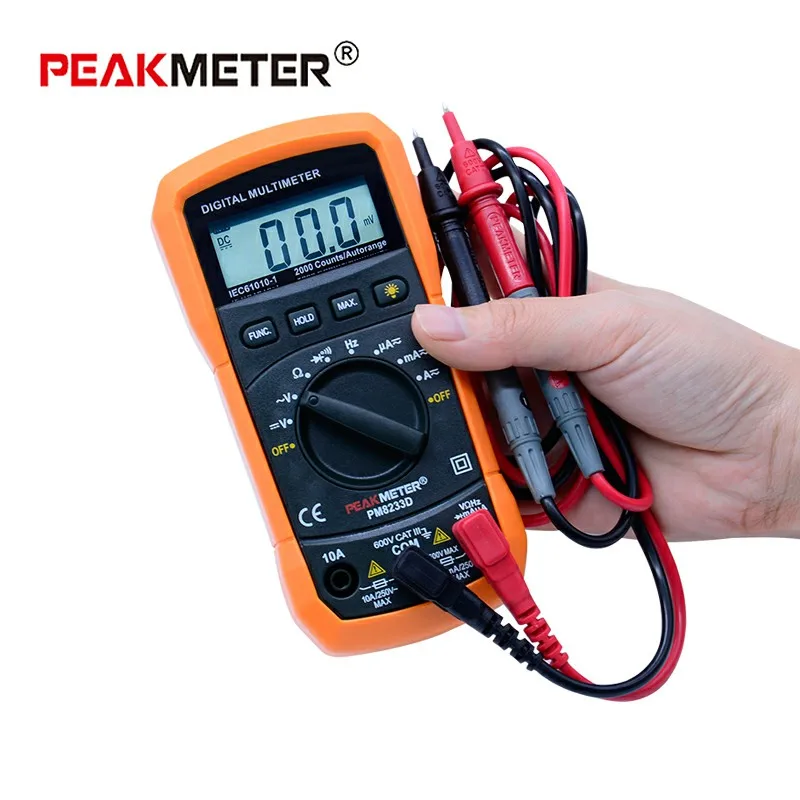 Digital Multimeter tester 2000 Counts LCD Display multimetro DC AC Voltmeter Frequency Portable Tester PM8233D
Digital Multimeter tester 2000 Counts LCD Display multimetro DC AC Voltmeter Frequency Portable Tester PM8233D