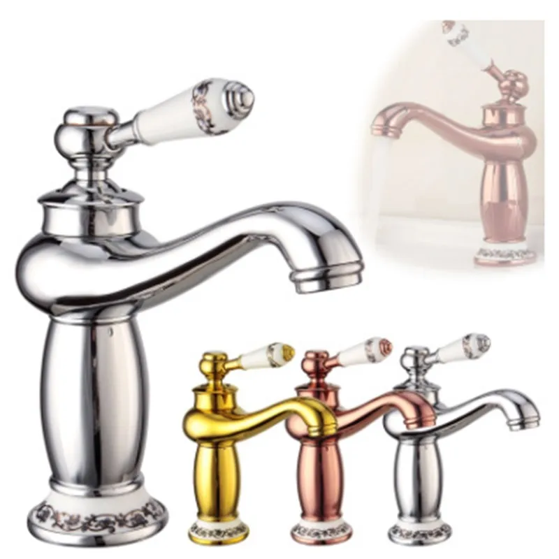 Copper-plated chromium faucet cold-hot mixing faucet faucet basin faucet toilet single-hole basin faucet
Copper-plated chromium faucet cold-hot mixing faucet faucet basin faucet toilet single-hole basin faucet