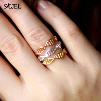 SMJEL Wholesale Fashion DNA Ring for women Chemistry Molecule Women Ring Minimalist Biology Jewelry 10pcs-R177
SMJEL Wholesale Fashion DNA Ring for women Chemistry Molecule Women Ring Minimalist Biology Jewelry 10pcs-R177