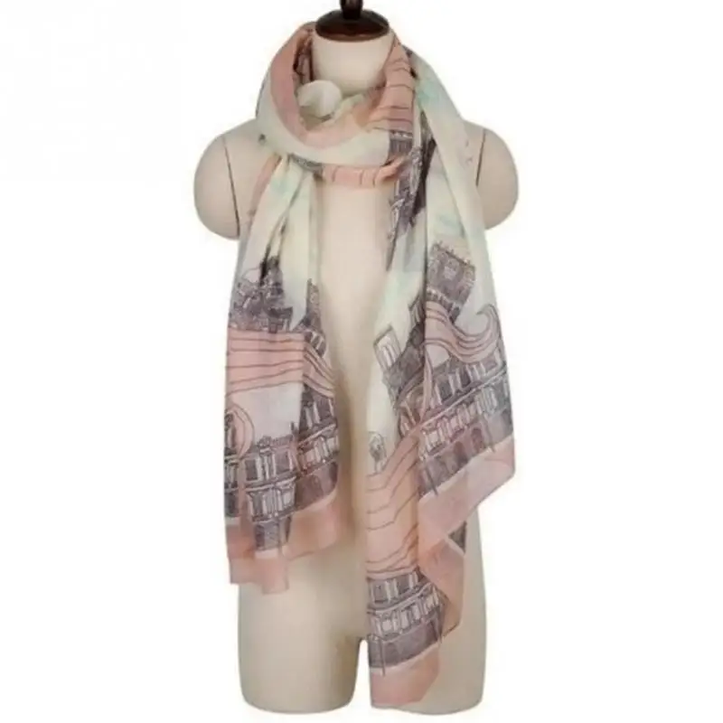 2018 Autumn Winter Women Scarf Tower Printed Long Scarf Shawl Casual Soft Warm Pink Sheer Voile Party Dating 80*170cm
2018 Autumn Winter Women Scarf Tower Printed Long Scarf Shawl Casual Soft Warm Pink Sheer Voile Party Dating 80*170cm