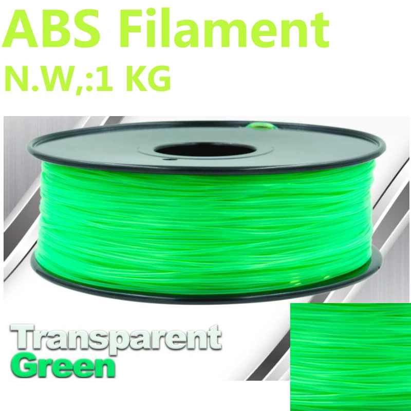Transparent Green abs 1.75 3d pen plastic impressora 3d filament PinRui abs filament 1.75mm 1kg 3d-pen 3d printer filament abs
Transparent Green abs 1.75 3d pen plastic impressora 3d filament PinRui abs filament 1.75mm 1kg 3d-pen 3d printer filament abs