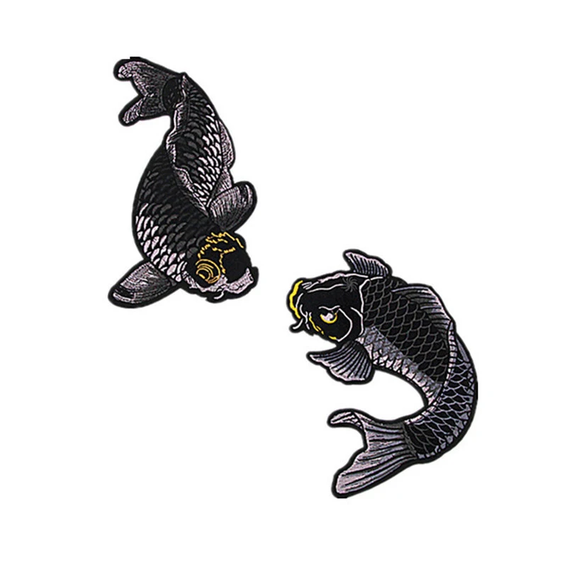 1PCS Black Brown Fish Patch Embroidered Iron on Patches For Clothing DIY Accessories Decoration Clothes Stickers Applique Badges
1PCS Black Brown Fish Patch Embroidered Iron on Patches For Clothing DIY Accessories Decoration Clothes Stickers Applique Badges