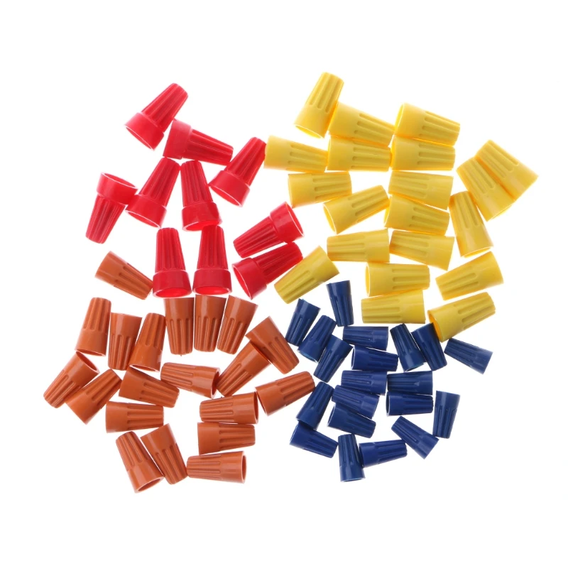 70 Pcs Electric Wire Twist Connectors Terminal Cap Rotating Nut Assorted Kit 4 Colors
70 Pcs Electric Wire Twist Connectors Terminal Cap Rotating Nut Assorted Kit 4 Colors
