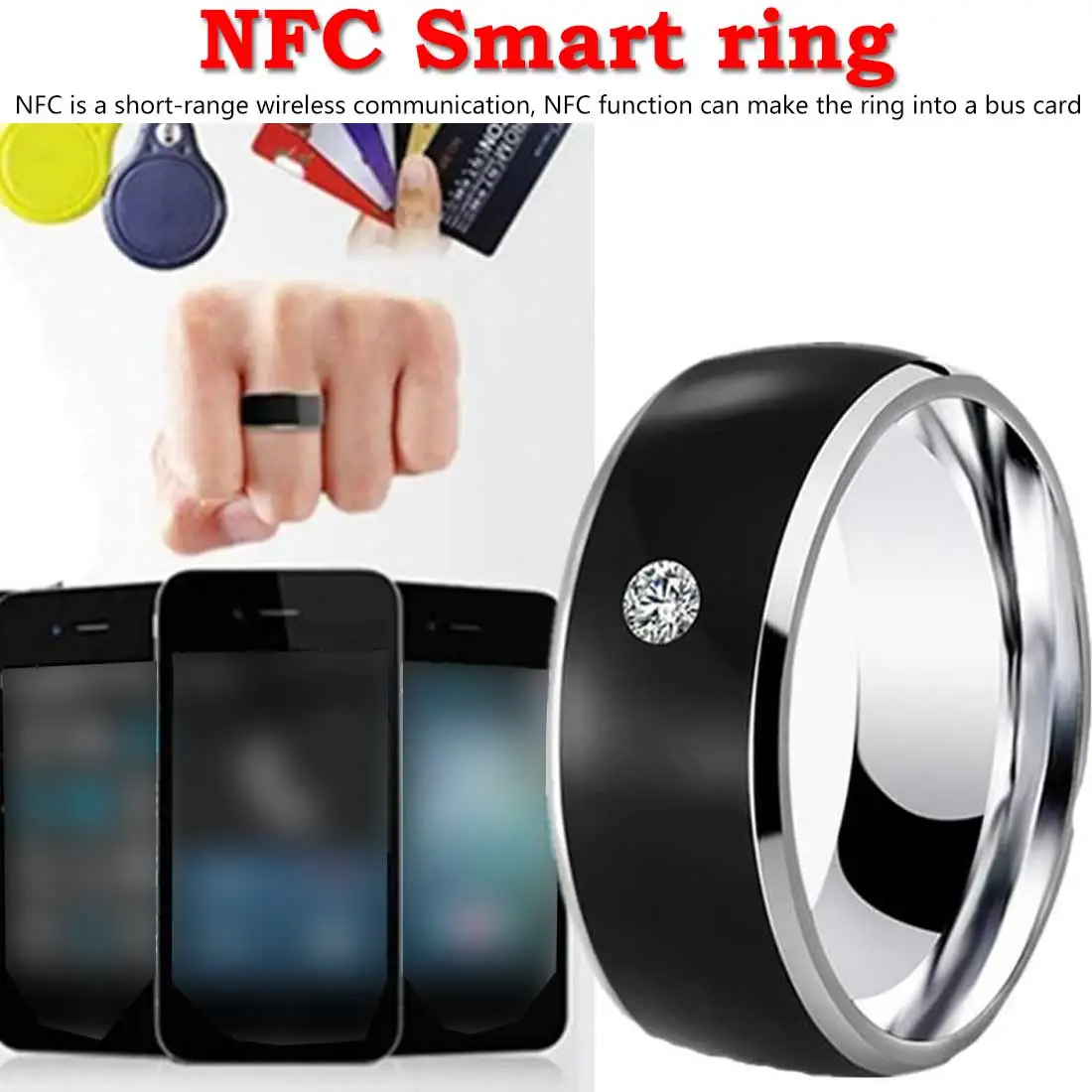 Многофункциональное умное кольцо NFC для всех устройств Android технология Smart Wear