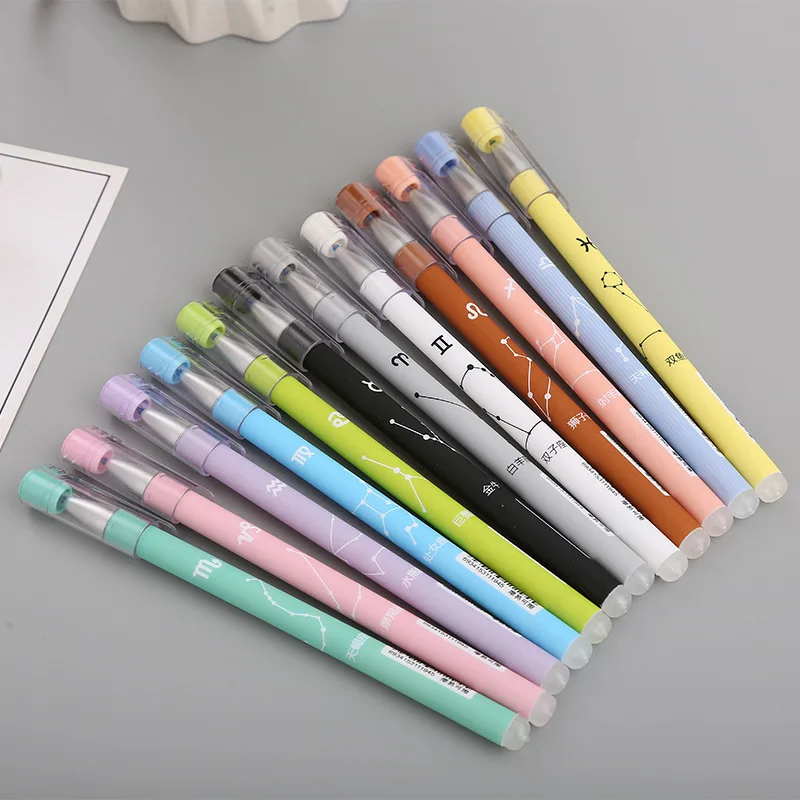 12 pcs/lot Constellation Erasable Gel Pen for writing Cute 0.38 mm Neutral Pen Papelaria School Office Supply Promotional Gift
12 pcs/lot Constellation Erasable Gel Pen for writing Cute 0.38 mm Neutral Pen Papelaria School Office Supply Promotional Gift