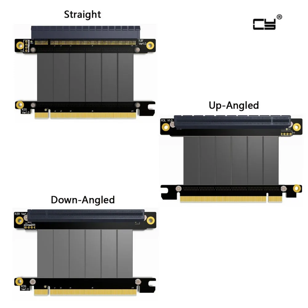 Gen3.0 PCI-E 16x To 16x Riser Extender Cable graphics CARDS PCIe x16 Elbow Design customized gtx 1080TI FULL SPEED COOL MASTER
Gen3.0 PCI-E 16x To 16x Riser Extender Cable graphics CARDS PCIe x16 Elbow Design customized gtx 1080TI FULL SPEED COOL MASTER