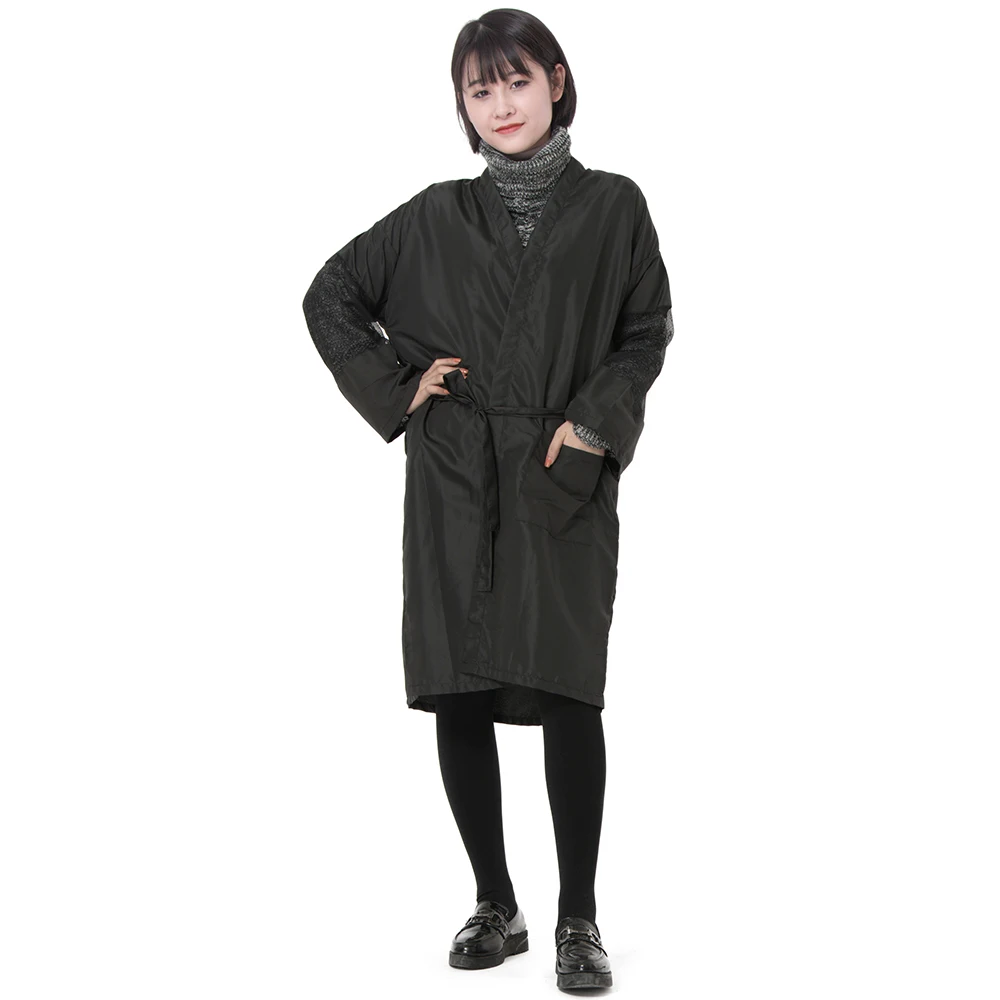 Pro Silk Hairdresser Kimono Robe Breathable Polyester Net Sleeve Spa Beauty Kimono Gown Salon Working Wrap In Light Weigh
Pro Silk Hairdresser Kimono Robe Breathable Polyester Net Sleeve Spa Beauty Kimono Gown Salon Working Wrap In Light Weigh