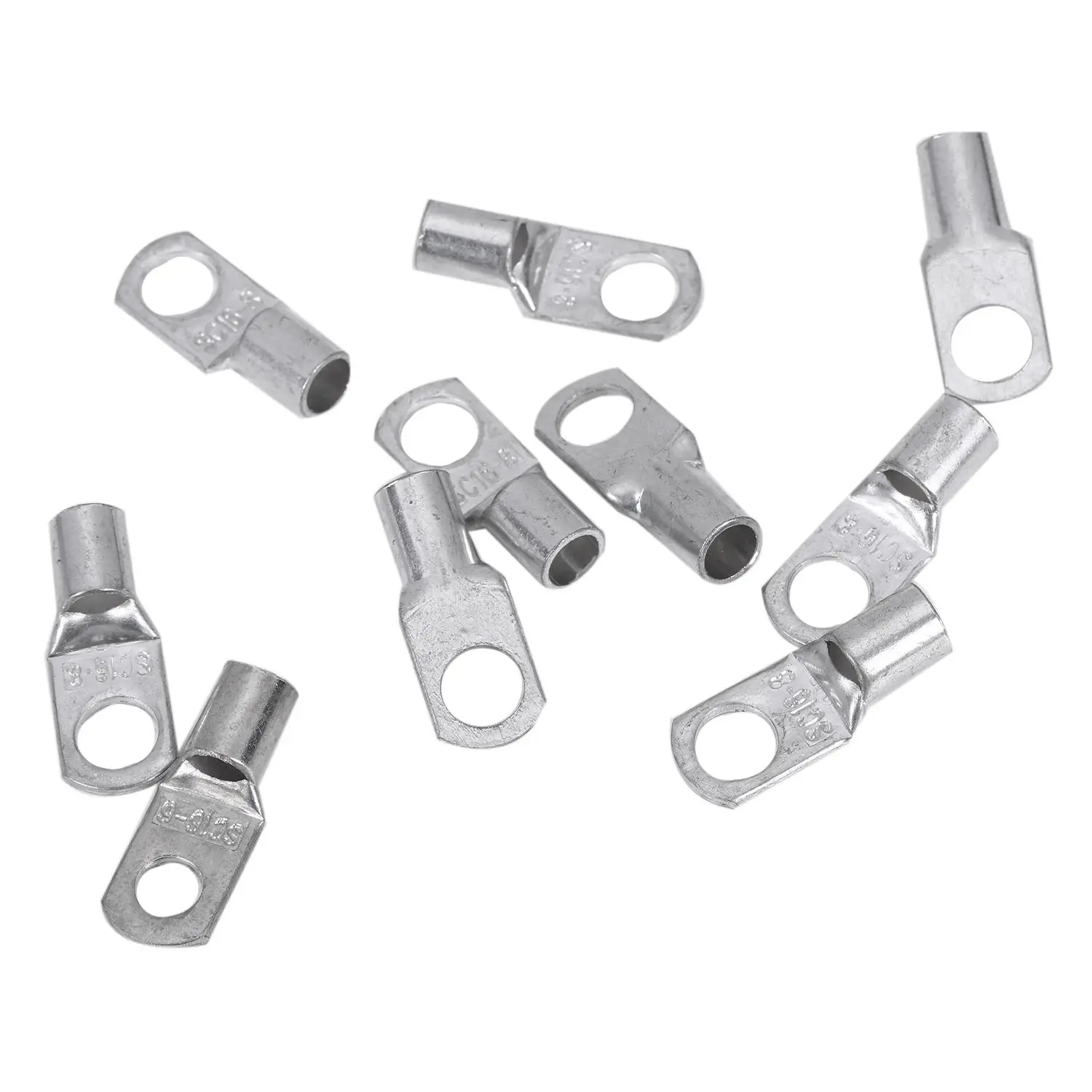 LIXF 10 pcs Copper Tube 16Mm X 8Mm Lug Battery Starter Cable Welding Crimp Terminal Ring Copper Battery Cable Connector
LIXF 10 pcs Copper Tube 16Mm X 8Mm Lug Battery Starter Cable Welding Crimp Terminal Ring Copper Battery Cable Connector