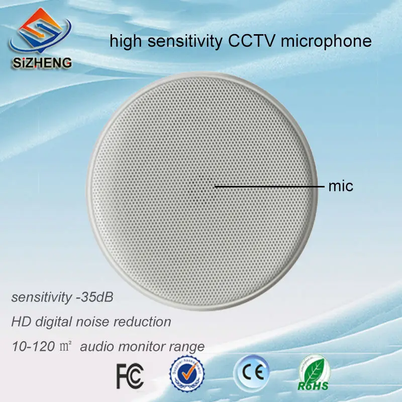 SIZHENG COTT-S30 high sensitive cctv audio mic audio monitoring for CCTV camera DVR system
SIZHENG COTT-S30 high sensitive cctv audio mic audio monitoring for CCTV camera DVR system