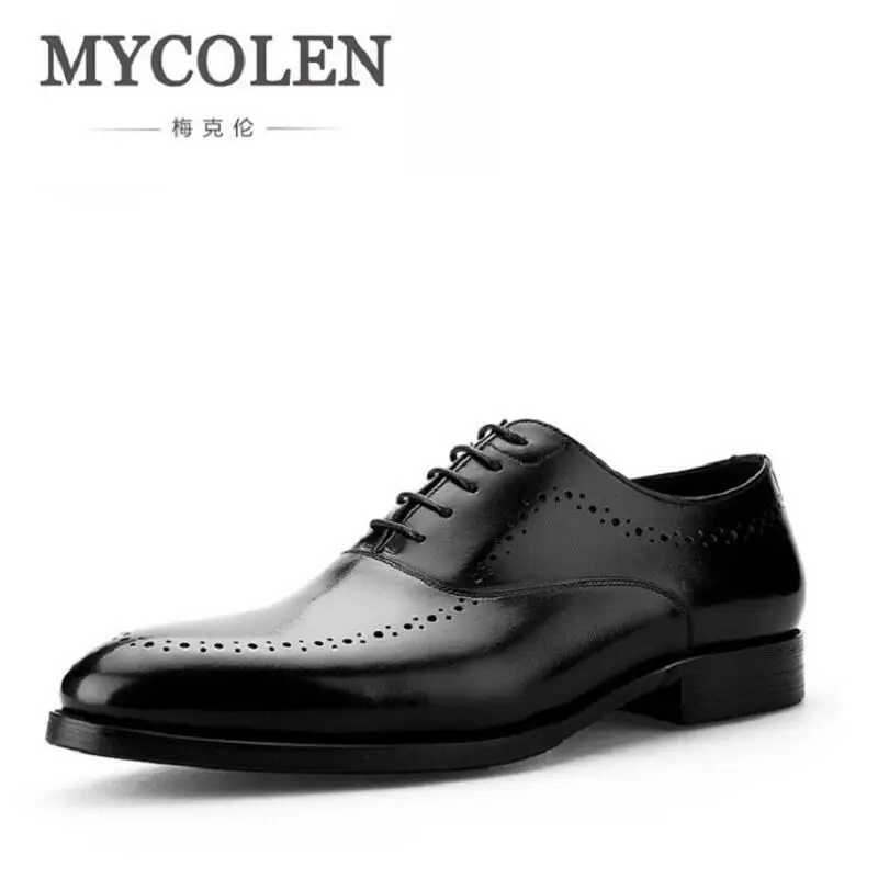 MYCOLEN Bullock British Style Fashion Men Brogue Shoes Grain Leather Lace-Up Round Toe Men Oxfords Leather Shoes Men Footwear
MYCOLEN Bullock British Style Fashion Men Brogue Shoes Grain Leather Lace-Up Round Toe Men Oxfords Leather Shoes Men Footwear