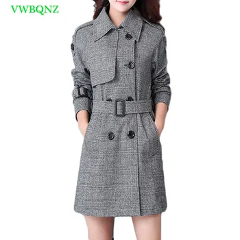 New Autumn And Winter Women Lattice Woolen Coat Korean Female Long Wool coats Women's Slim Double-breasted Black Outerwear A781
New Autumn And Winter Women Lattice Woolen Coat Korean Female Long Wool coats Women's Slim Double-breasted Black Outerwear A781