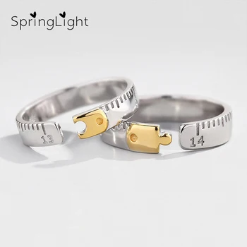 SpringLight Real 925 Sterling Silver Original Designer Fine Jewelry Tally With You Couple Rings for Women Lover Gift Bijoux
SpringLight Real 925 Sterling Silver Original Designer Fine Jewelry Tally With You Couple Rings for Women Lover Gift Bijoux
