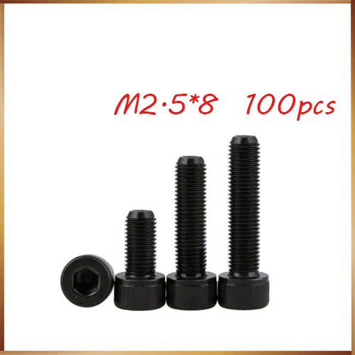 100pcs/Lot Metric Thread DIN912 M2.5*8 mm Black Grade 12.9 Alloy Steel Hex Socket Head Cap Screw Boltsstainless bolts,nails
100pcs/Lot Metric Thread DIN912 M2.5*8 mm Black Grade 12.9 Alloy Steel Hex Socket Head Cap Screw Boltsstainless bolts,nails