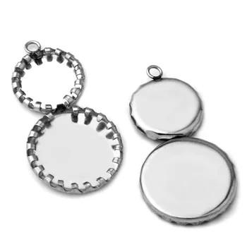 Stainless Steel Pendant Double Circle Round Bezel tray 8mm 14mm Glass Cabochon Base Blanks Settings DIY Jewelry Findings NO Fade
Stainless Steel Pendant Double Circle Round Bezel tray 8mm 14mm Glass Cabochon Base Blanks Settings DIY Jewelry Findings NO Fade