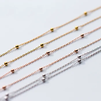 MloveAcc S925 Silver Necklace Women Simple Fashion Choker Neck Chain 925 Sterling Silver Bead Summer Collarbone Chain Gift
MloveAcc S925 Silver Necklace Women Simple Fashion Choker Neck Chain 925 Sterling Silver Bead Summer Collarbone Chain Gift