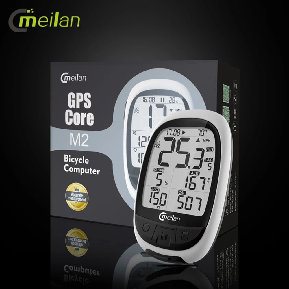 MEILAN M2 GPS Bike Computer Bicycle Computer Cadence Heart Rate Power Meter Cycling Navigation Computer Speedometer
MEILAN M2 GPS Bike Computer Bicycle Computer Cadence Heart Rate Power Meter Cycling Navigation Computer Speedometer