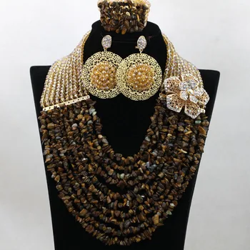 Gorgeous Brown Crystal Bridal Bead Jewelry Set Handmade Champagne/Gold Broken Full Beads Party Annivesary Lady Jewelry Set QW222
Gorgeous Brown Crystal Bridal Bead Jewelry Set Handmade Champagne/Gold Broken Full Beads Party Annivesary Lady Jewelry Set QW222