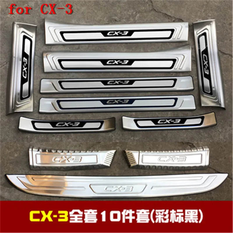 Car accessories stainless steel Rear Bumper Car door cover inside and outside door sill plate For Mazda CX-3 2018 Car Styling
Car accessories stainless steel Rear Bumper Car door cover inside and outside door sill plate For Mazda CX-3 2018 Car Styling