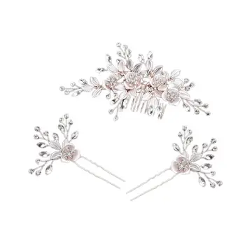 3pcs Headwear Hair Comb Hairpin Set Exquisite Decorative Leaves Headdress Headpiece Jewelry Accessories for Party Wedding Bridal
3pcs Headwear Hair Comb Hairpin Set Exquisite Decorative Leaves Headdress Headpiece Jewelry Accessories for Party Wedding Bridal