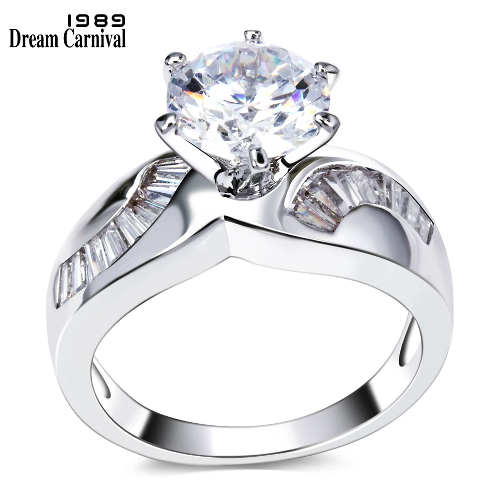 All Seasons Women Deluxe Wedding Rings Top Quality 8 MM 2 Carat Main Cubic Zircon Lead Free Low Cadmium Bridal Brass Accessories
All Seasons Women Deluxe Wedding Rings Top Quality 8 MM 2 Carat Main Cubic Zircon Lead Free Low Cadmium Bridal Brass Accessories