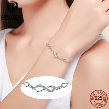 Valentine's Day 925 Sterling Silver Love Endless Femme Bracelet Infinity Chain Adjustable Tennis Bracelets Women Fine Jewelry
Valentine's Day 925 Sterling Silver Love Endless Femme Bracelet Infinity Chain Adjustable Tennis Bracelets Women Fine Jewelry