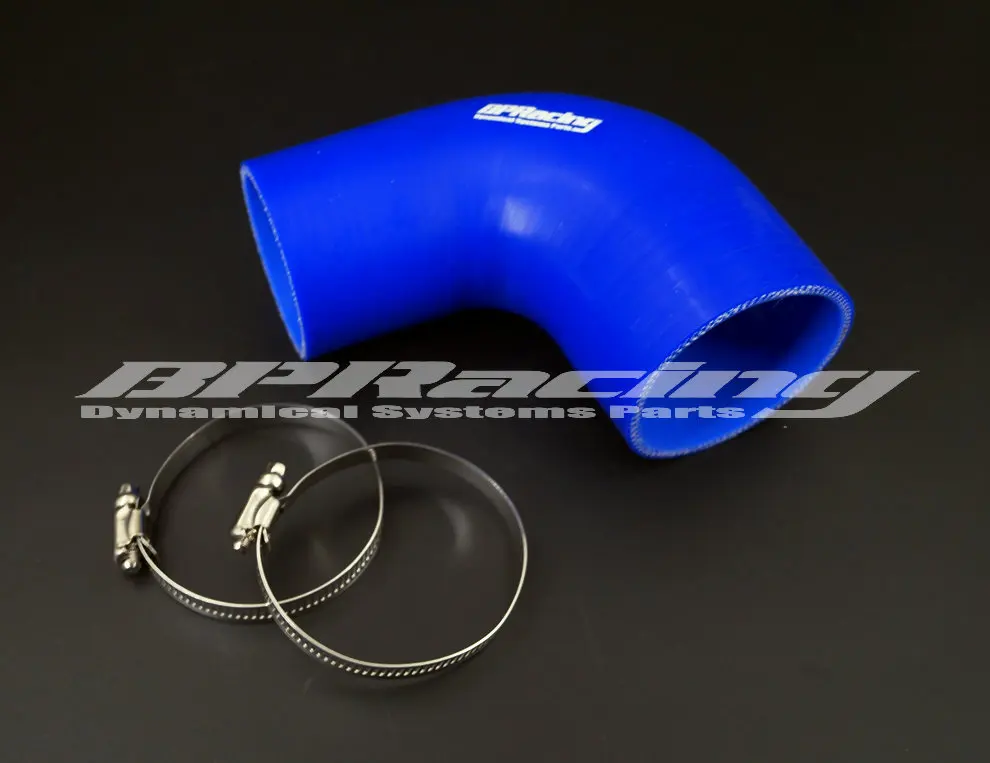 51mm to 45mm / ID 2" inch to 1.77' inch 90 degree Silicone Elbow Hose / Intercooler pipe + Stainless steel clamp
51mm to 45mm / ID 2" inch to 1.77' inch 90 degree Silicone Elbow Hose / Intercooler pipe + Stainless steel clamp