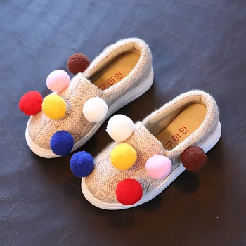 Spring Autumn Girls Shoes Plush Ball Sweet Cute Kids Sneakers Knitted Woven Warm Winter Children's Casual Shoes 3 Colors
Spring Autumn Girls Shoes Plush Ball Sweet Cute Kids Sneakers Knitted Woven Warm Winter Children's Casual Shoes 3 Colors