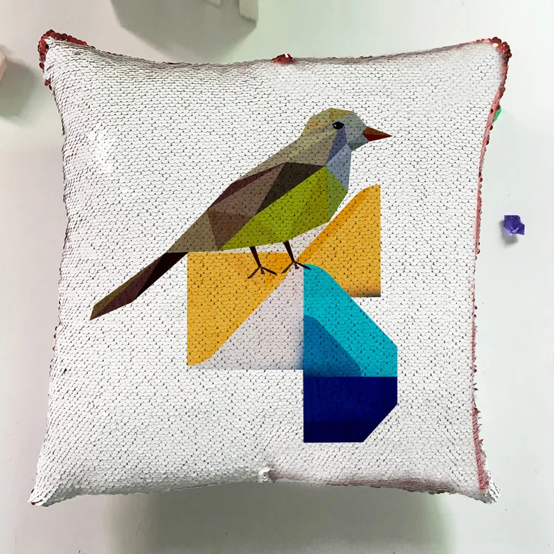 Mermaid Modern Cushions Home Decor Couch Pillows Reversible Flip Sequin Fashion Letter Pillowcase Seat Luxury Cushion J045 (7)