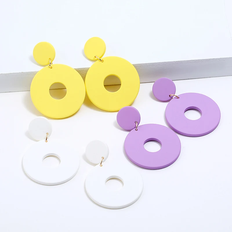 New Fashion Cindy Color Acetate Earrings Personality Atmosphere Exaggerated Women Girl Geometric Round Sweets Acrylic Earrings
New Fashion Cindy Color Acetate Earrings Personality Atmosphere Exaggerated Women Girl Geometric Round Sweets Acrylic Earrings
