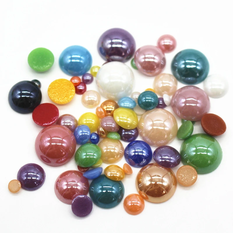 4-12mm Mixed Color Bead Decoration DIY Flatback Ceramic Half Pearl Beads Flat Back Scrapbooking Craft For DIY Jewelry Findings
4-12mm Mixed Color Bead Decoration DIY Flatback Ceramic Half Pearl Beads Flat Back Scrapbooking Craft For DIY Jewelry Findings