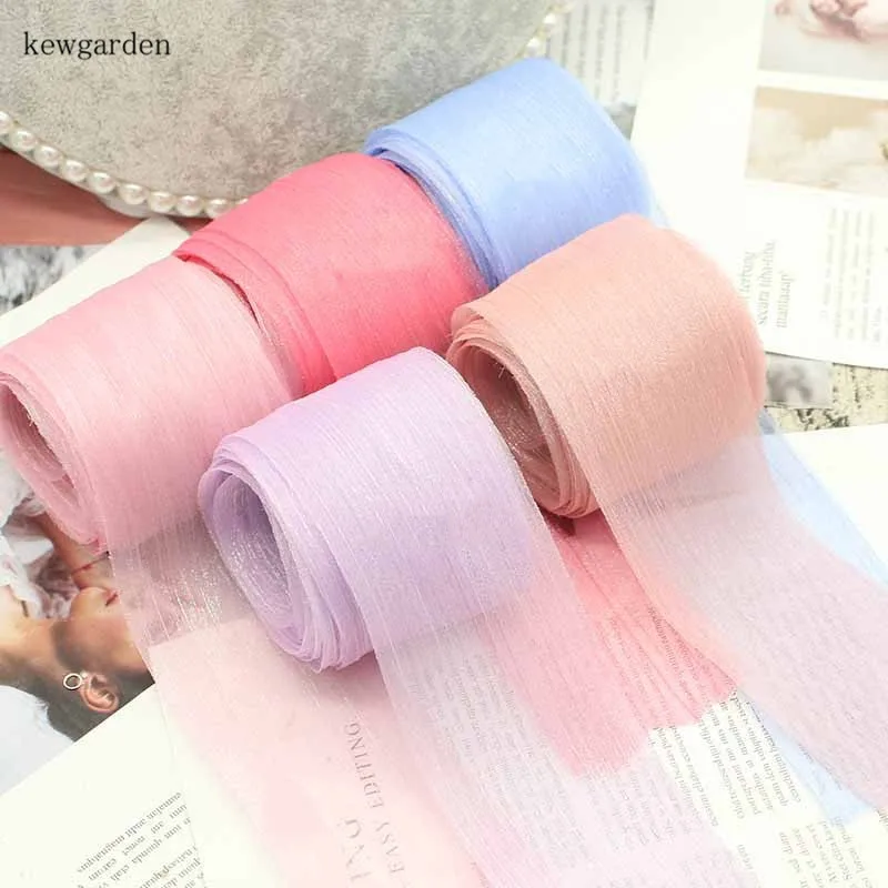 Kewgarden Pleated Yarn DIY Boknot Ribbon 6CM 60mm Handmade Tape Stripe Voile Ribbons Accessories Packing Riband 16 Meters
Kewgarden Pleated Yarn DIY Boknot Ribbon 6CM 60mm Handmade Tape Stripe Voile Ribbons Accessories Packing Riband 16 Meters