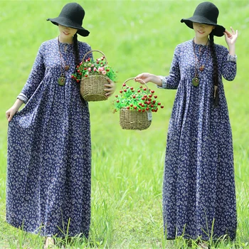 New Autumn and Winter Traditional Long Sleeves Cotton and Linen Woman National Wind Costume Printing Dress NY1881806
New Autumn and Winter Traditional Long Sleeves Cotton and Linen Woman National Wind Costume Printing Dress NY1881806