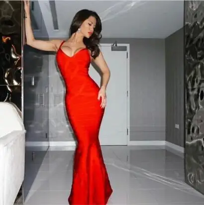 Brand New Sexy V Neck Long Bandage Dress 2016 Women's Elegant Floor-Length Trumpt Maxi Dress
Brand New Sexy V Neck Long Bandage Dress 2016 Women's Elegant Floor-Length Trumpt Maxi Dress
