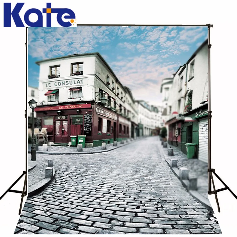 

300Cm*200Cm(About 10Ft*6.5Ft) Fundo Houses Lined The Streets3D Baby Photography Backdrop Background Lk 1917
