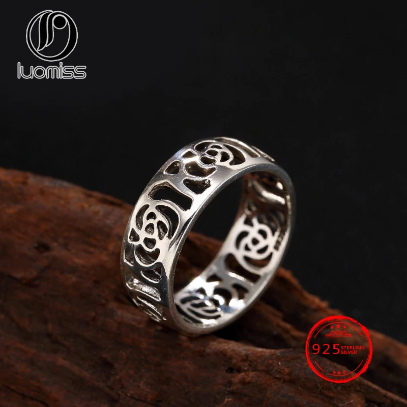 S925 Sterling Silver Hollow Rose Thai Silver Unique Retro Style Ladies Ring Wholesale
S925 Sterling Silver Hollow Rose Thai Silver Unique Retro Style Ladies Ring Wholesale