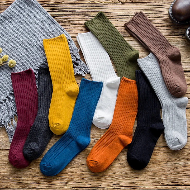 Women Fashionable Cotton Spring Autumn Solid Striped Cute Jacquard Color Heap Japanese Long Casual Socks
Women Fashionable Cotton Spring Autumn Solid Striped Cute Jacquard Color Heap Japanese Long Casual Socks