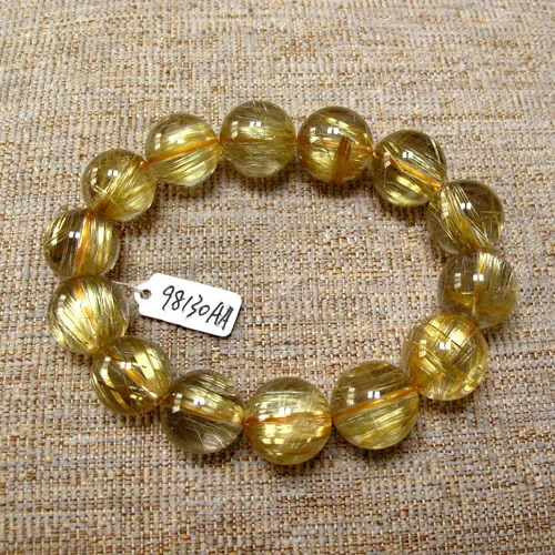 Natural gold titanium crystal bracelet rutilated bracelet ubiquitous1 male Women
Natural gold titanium crystal bracelet rutilated bracelet ubiquitous1 male Women