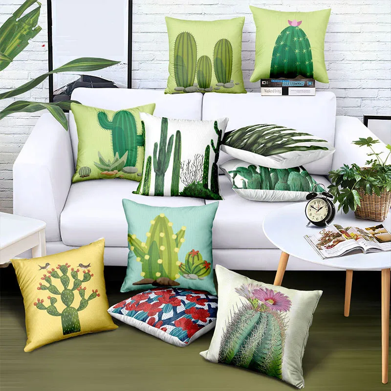 Tropical Plant Cushion Cover Cactus Pillow Cases Chair/Car/Sofa Pillow Cover Home Decorative Throw Pillow
Tropical Plant Cushion Cover Cactus Pillow Cases Chair/Car/Sofa Pillow Cover Home Decorative Throw Pillow