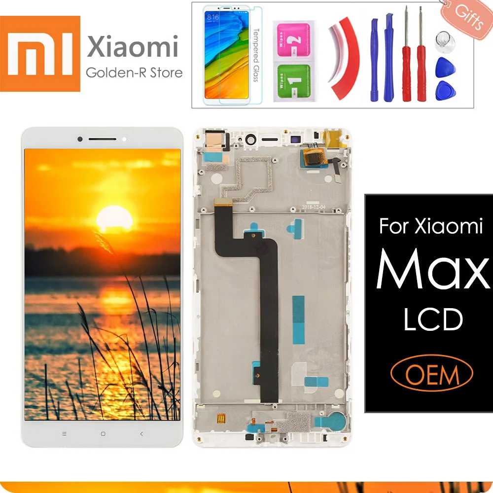 6.44" Original For XIAOMI Max LCD Display Touch Screen with Frame Digitizer For Xiaomi Max LCD Display +Gifts
6.44" Original For XIAOMI Max LCD Display Touch Screen with Frame Digitizer For Xiaomi Max LCD Display +Gifts