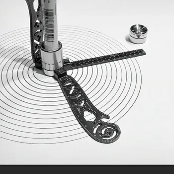 Magcon Tool Design Drawing Curved Metallic Ruler Mini Compass Protractor Combo Patterns for Notepad Designers Artists Architects 
Magcon Tool Design Drawing Curved Metallic Ruler Mini Compass Protractor Combo Patterns for Notepad Designers Artists Architects
