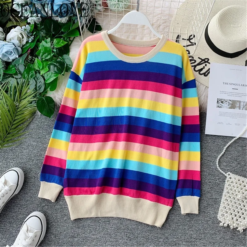 OCEANLOVE Autumn Thin Sueter Mujer Striped Panelled Chic Fashion Women Sweaters 2019 Knitted Korean Fashion Pullovers 12675
OCEANLOVE Autumn Thin Sueter Mujer Striped Panelled Chic Fashion Women Sweaters 2019 Knitted Korean Fashion Pullovers 12675