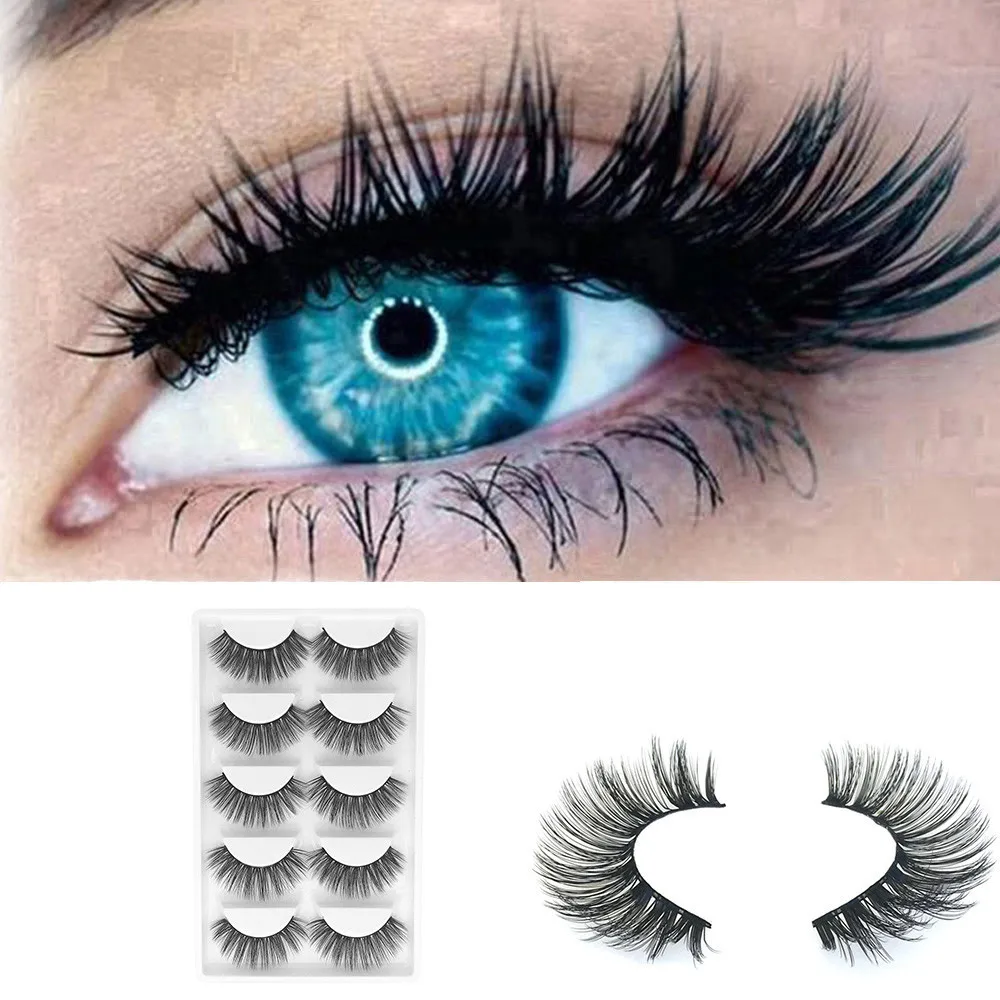 Novo estilo de moda 5Pair Luxury 3D False Lashes Fluffy Strip Eyelashes Long Natural Party Накладне ресни zsmw
Novo estilo de moda 5Pair Luxury 3D False Lashes Fluffy Strip Eyelashes Long Natural Party Накладне ресни zsmw