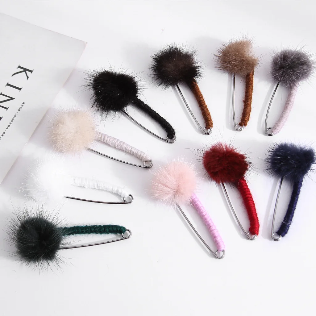 1pcs Pompom Ball Large 10 Color Safety Pins And Brooches Knitting Sweater Decoration Pins Metal Brooch Straight Pins Gifts
1pcs Pompom Ball Large 10 Color Safety Pins And Brooches Knitting Sweater Decoration Pins Metal Brooch Straight Pins Gifts