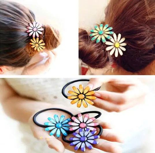 ta069 New Fashion Elastic hair rope hair accessories alloy flower Vintage daisies Female ball head must hair rope jewelry 1pcs
ta069 New Fashion Elastic hair rope hair accessories alloy flower Vintage daisies Female ball head must hair rope jewelry 1pcs