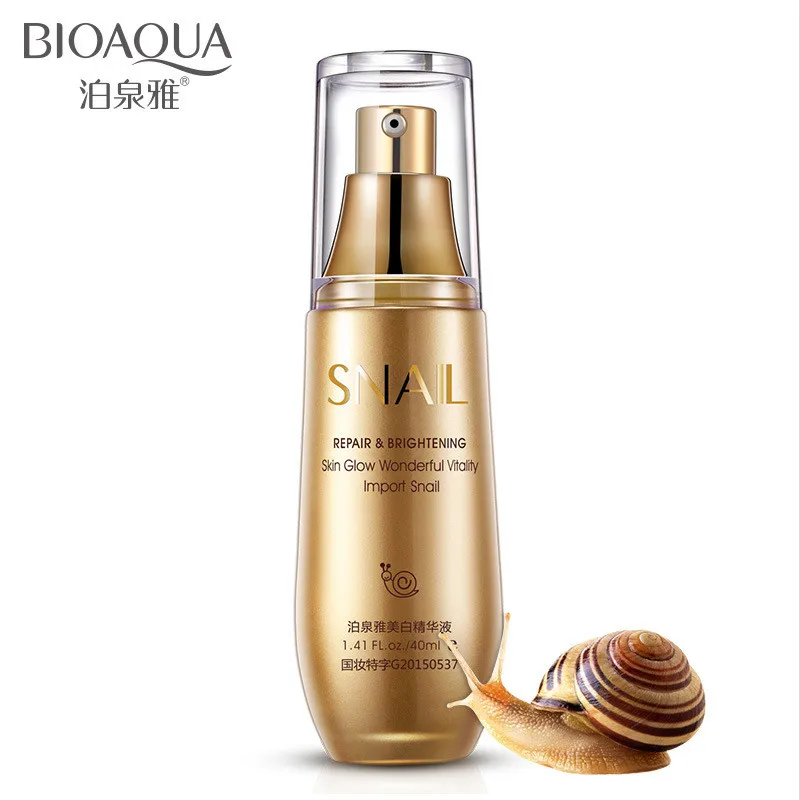 

BIOAQUA Snail Essence Whitening Lotion Deep Hydration Moisturizing Essence Brighten Skin Anti-Aging Face Cream 40ml Gift Package