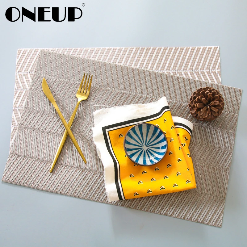 ONEUP 4PCS/ Set Modern Style Tableware Pads PVC Slip-resistant Pad Bowl Placement Heat Stain Resistant Table Decorative Mats
ONEUP 4PCS/ Set Modern Style Tableware Pads PVC Slip-resistant Pad Bowl Placement Heat Stain Resistant Table Decorative Mats